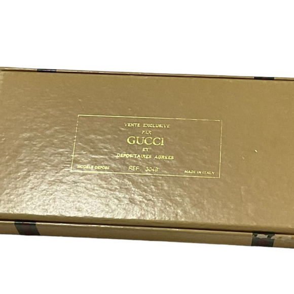 Gucci Vintage Necklace Yellow Gold Oval Locket Pill Box L Chain Raised GG Motif - Picture 9 of 16